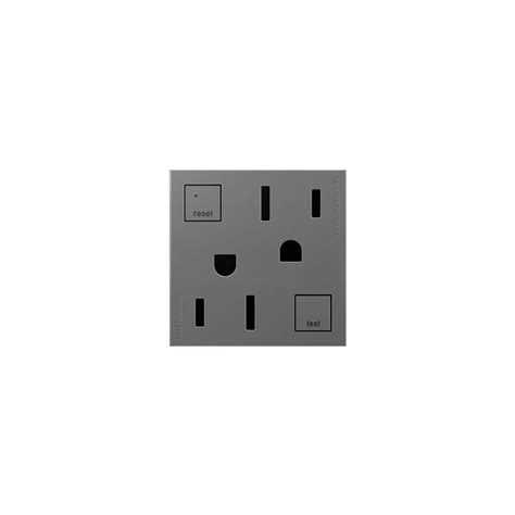 Legrand Adorne 15 Amp Tamper Resistant Duplex Gfci Outlet Magnesium