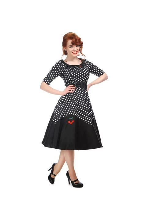 Robe Rockabilly A Pois 50s Robe Pinup