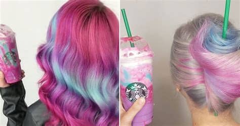 1.brown bob with purple balayage. Unicorn Frappuccino Hair Is All The Rage on Instagram ...