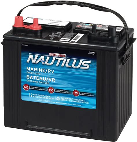 Motomaster Nautilus Group 24 Deep Cycle Battery Nautilus Delivery