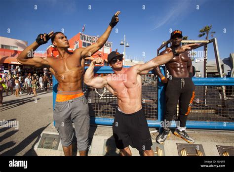 Bodybuilders Muscle Beach Venice Beach Venice Los Angeles