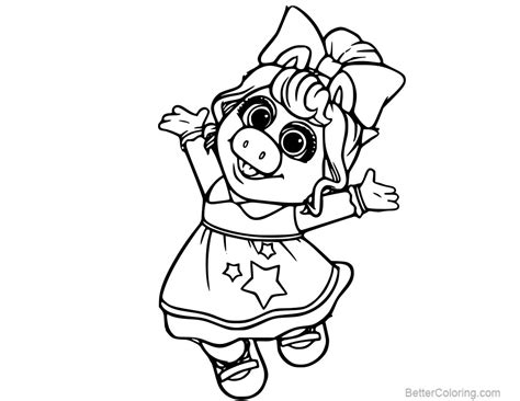 Muppet Babies Baby Miss Piggy Coloring Pages - Free Printable Coloring
