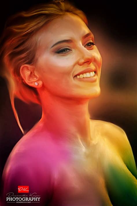 Chodavaramnet Scarlett Johansson Digital Art Portrait