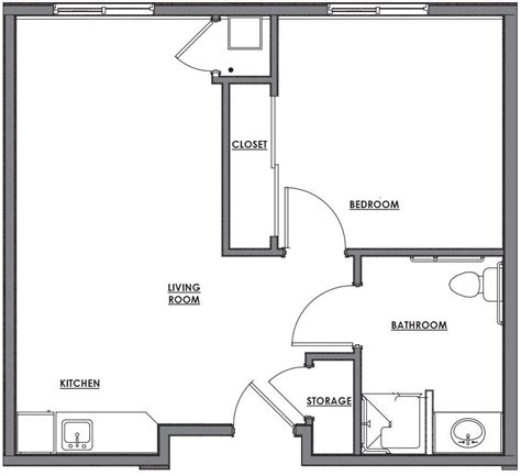 One Room Floor Plans Houses Made For Entertaining 60548nd