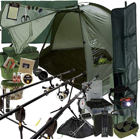 Ngt Complete Carp Coarse Or Rod Fishing Set Up Including Reels