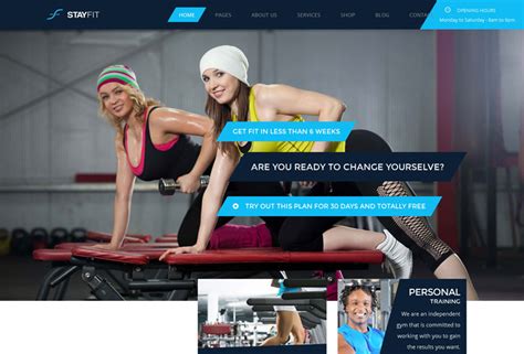 Find over 100+ of the best free fitness images. 40+ Best Fitness Gym WordPress Themes Free & Premium ...