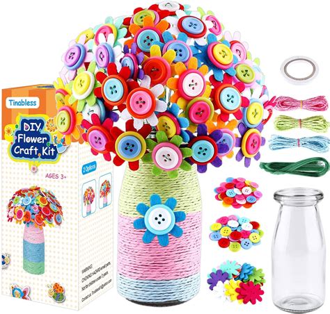 Lnkoo Flower Craft Kit For Kids Arts And Crafts Make