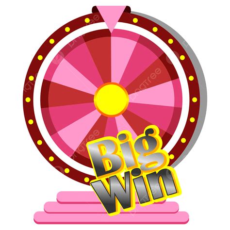 Spin The Wheel Clipart Transparent Background Big Win Jackpot On Pink