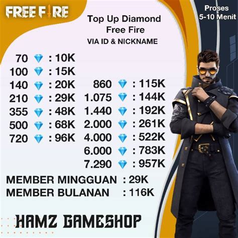 Maybe you would like to learn more about one of these? Top Up Diamon FF Murah | Diamond Free Free Fire Murah | DM FF Murah | Top Up DM FF #1 | Shopee ...