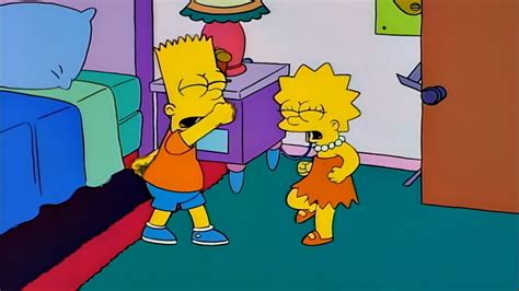 The Simpsons S06E08 Bart Lisa Fight Scene Homer Eating Pie Scene