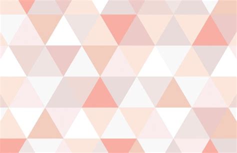 Pink Nude Triangle Pattern Wallpaper Mural Hovia Hot Sex Picture