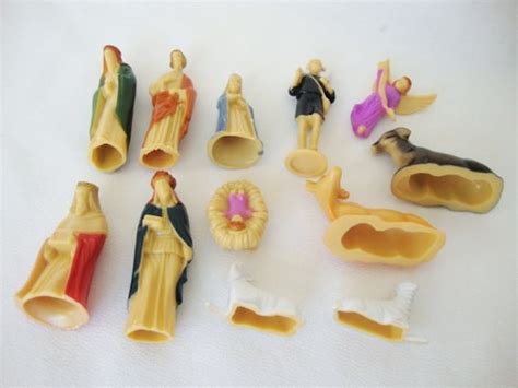 Miniature Plastic Nativity Figurines For By Peppermintpixies