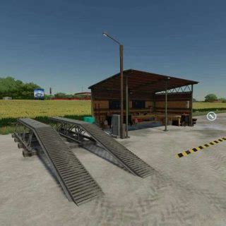 Ancien hangar avec déclencheur d atelier v1 0 0 0 FS22 Mod Farming