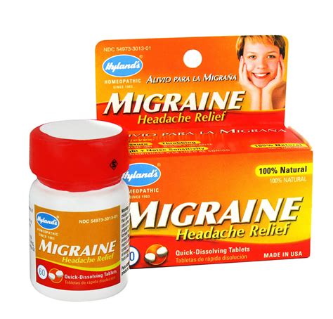 Soulagement Des Migraines 60 Comprimés Hyland Biovea