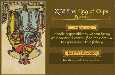 King Of Cups Meaning Upright And Reversed Tarot Technique