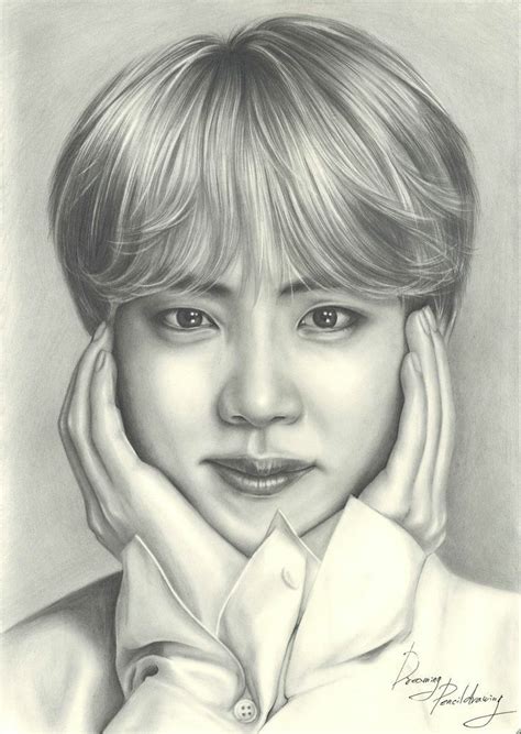 Jin Fanart Anime Sketch Bts Drawings Easy Drawings Images And Photos