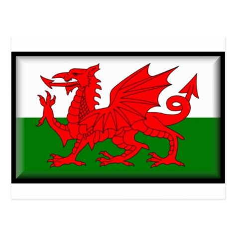 Le drapeau du pays de galles est disponible en 6 tailles différentes. Drapeau du Pays de Galles Carte Postale | Zazzle