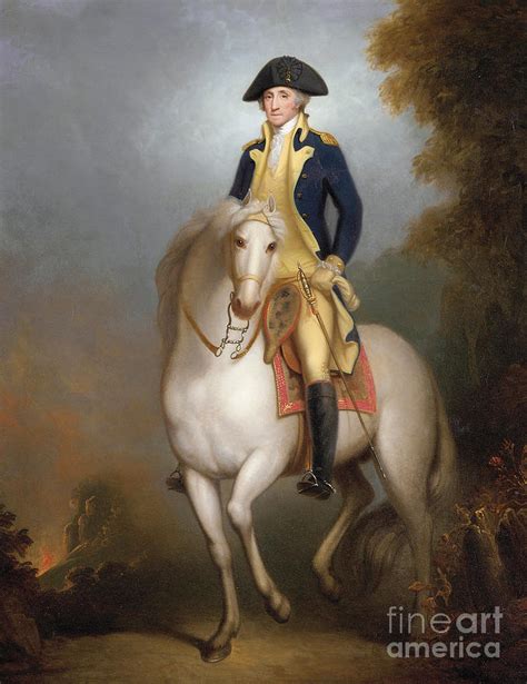Equestrian Portrait Of George Washington Painting By Rembrandt Peale
