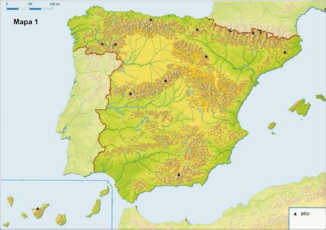 Juegos De Geografía Juego De Mapa De España Relieve 1 Cerebriti