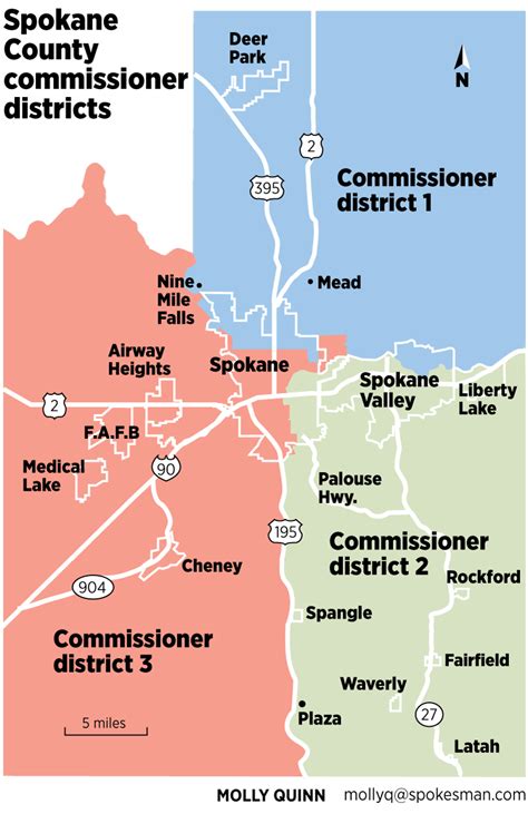 Spokane County Map