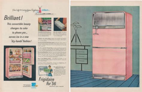 1955 Frigidaire Imperial Cold Pantry Refrigerator 56 Brilliant Pink