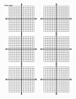 Multiple Coordinate Graphs 6-Per-Page Free Download | Printable Graph Paper
