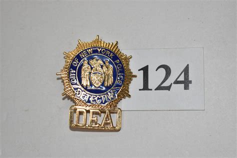 Lot New York City Dea Detective Police Badge