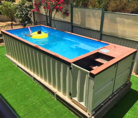 Shipping Container Pools Shipping Container Swimming Pool Diy Swimming