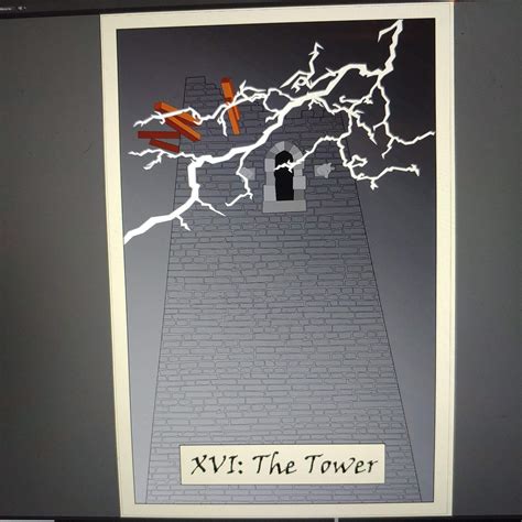 The tower is one of the only cards in the deck that has energy that always belongs in the moment. The Tower Tarot Card WIP | Art Amino