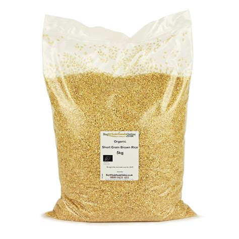 Organic Short Grain Brown Rice 5kg Uk Grocery