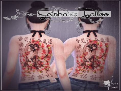 Sims 4 Ccs The Best Tattoos By Aurora Sims 4 Sims 4 Sims Cc Images