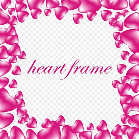 Love Heart Frame Vector Hd Png Images Love Heart Frame Frame Shapes