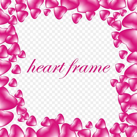 Love Heart Frame Vector Hd PNG Images Love Heart Frame Frame Shapes