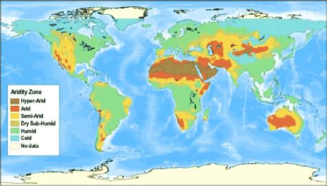 Map Showing Arid And Semi Arid Regions Of The World Download