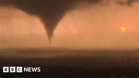 Tornadoes Tear Through Us State Of Oklahoma Bbc News