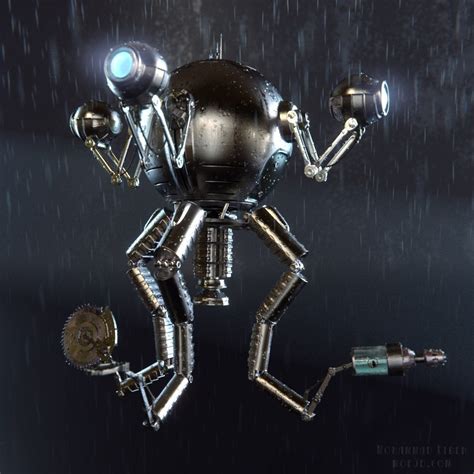 Mister Handy 3d Renders Fallout