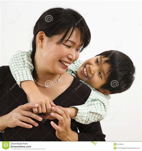Son Hugging Mother Stock Images Image 4416254