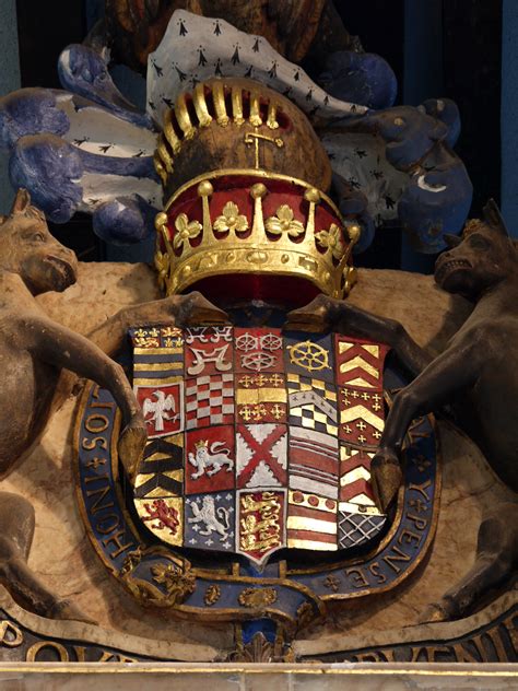 Heraldic Shield Of Francis Manners 6th Earl Of Rutland Bottesford