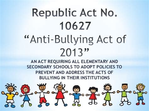 Ra 10627 Anti Bullying Act Of 2013 Angga Tani