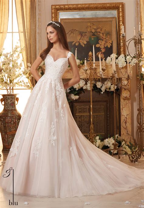 Wedding Dress Mori Lee Blue Fall 2016 Collection 5468 Embroidered