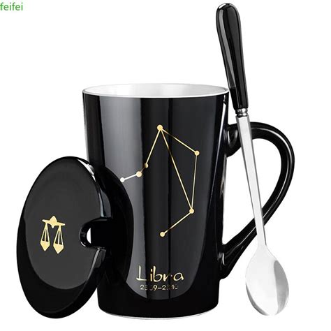 Ceramic Coffee Mug Cup 12 Constellations Lovers Creative Porcelain Mugs