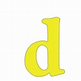 Clipart - lowercase d
