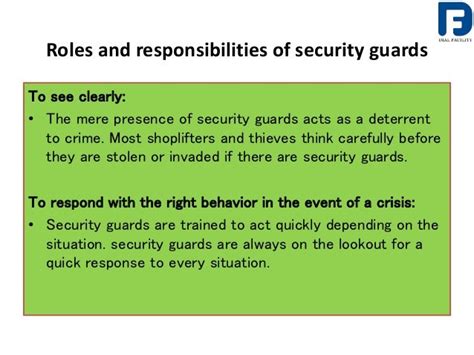 Security Guard Roles And Responsibilities