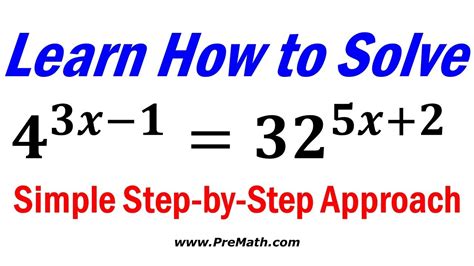 How To Solve Exponential Equations With Different Bases Simple Step By