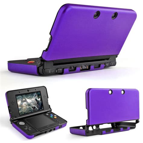 3ds Xl Ll Case Purple Full Body Protective Snap On Hard Shell