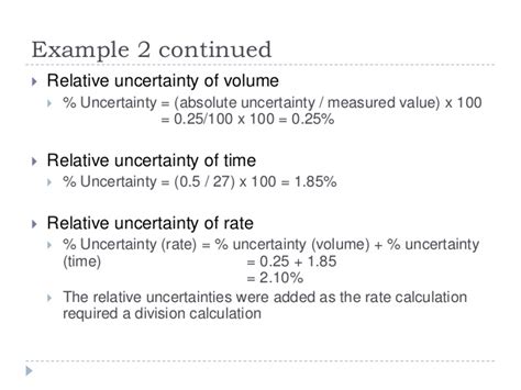 Physics 1 2b errors and uncertainties. Howto: How To Find Percentage Uncertainty From Absolute Uncertainty