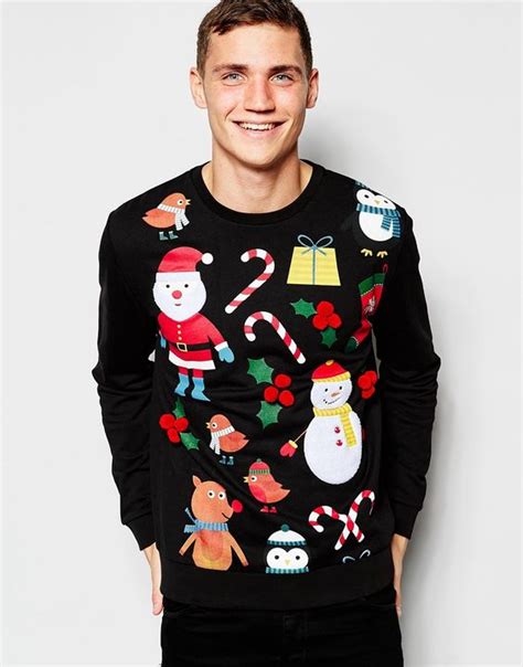 Men S Christmas Sweatshirt With Festive Print ⋆ Christmas Jumpers Men S Christmas Jumpers ⋆