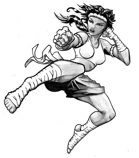 Muay thai basics offers authoritative instruction for muay thai boxers and other martial arts enthusiasts. Muay Thai Drawing at GetDrawings | Free download