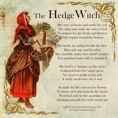 The Hedge Witch Sacred Wicca Hedge Witch Witchcraft Hedge Witchcraft