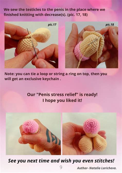 crochet pattern penis stress relief penis etsy